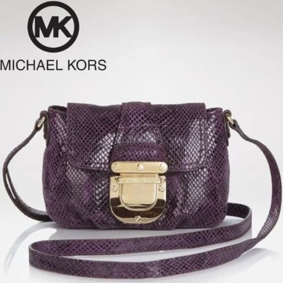 Michael Kors Charlton Glazed Python Crossbody - Picture 1 of 9